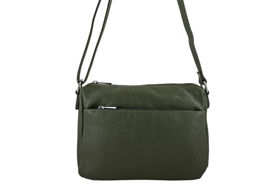 Listonoszka ze skóry naturalnej -  Zielona