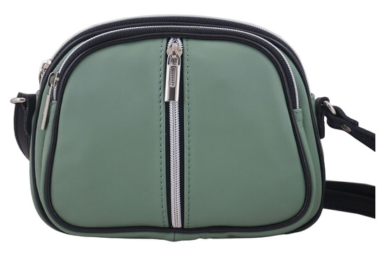 Listonoszka damska skórzana - Barberini's - Zielona