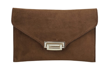 Stylowa kopertówka zamszowa Barberinis - Brązowa