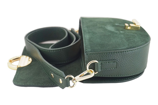 Modna torebka wizytowa skórzana - Brązowa jasna