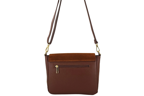 Torebka Barberinis ze złotym zapięciem - Brązowa 