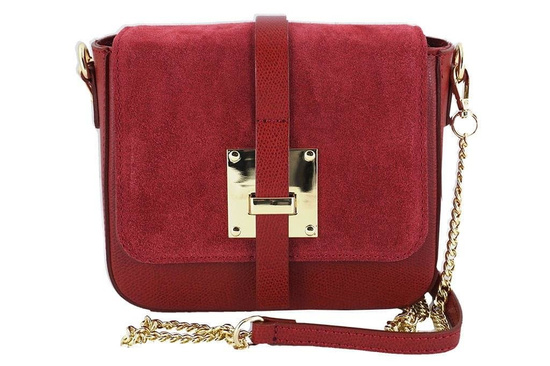 Wizytowa listonoszka na ramię - Barberini's - Szara jasna 