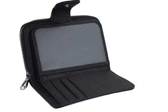 Ekskluzywny portfel damski lakierowany - Czarny