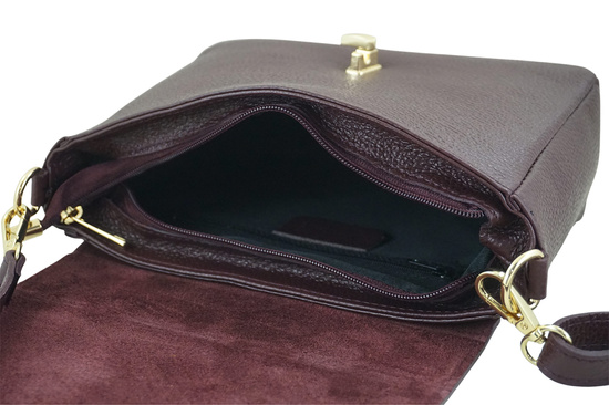 Torebka Barberinis ze złotym zapięciem - Bordowa 