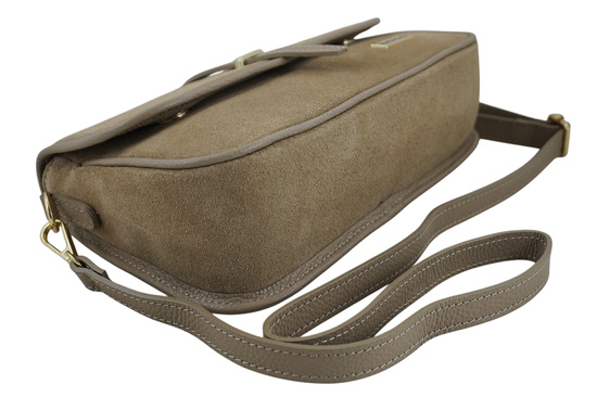 Zamszowa torebka damska Barberinis - Beżowa 