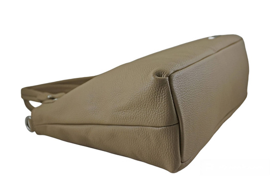 Codzienna duża torebka damska - Beżowa 