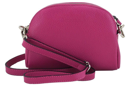 Listonoszka - mała torebka przez ramię - Różowa pudrowa 