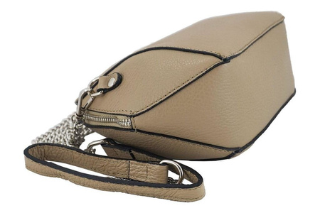 Torebka listonoszka na łańcuszku - Czarna