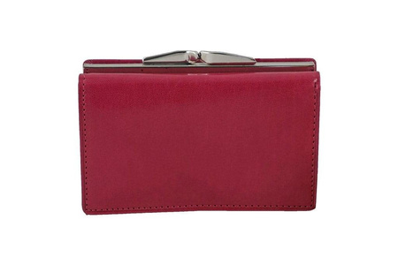 Portfel damski klasyczny skórzany - Granatowy