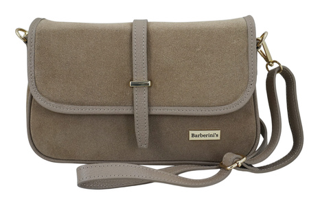 Zamszowa torebka damska Barberinis - Beżowa