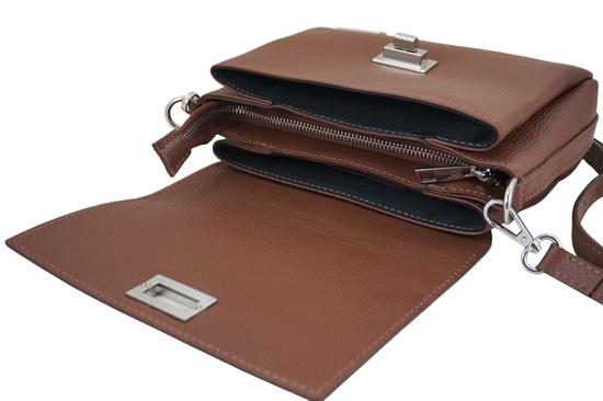 Wizytowa torebka damska Barberinis - Brązowa 