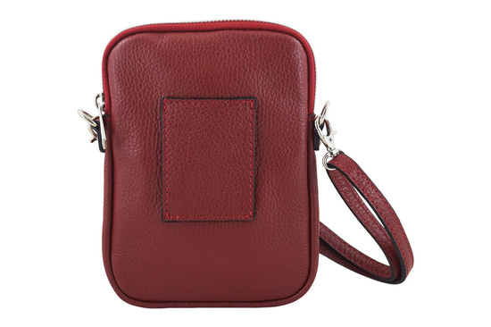 Skórzane etui na telefon - Czerwone