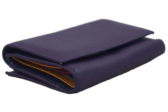 Funkcjonalny portfel damski - Fioletowy