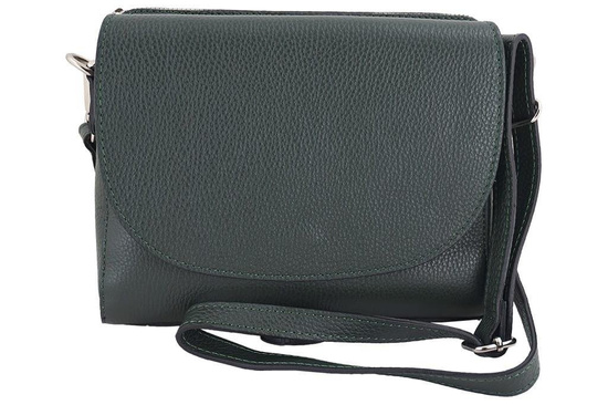 Torebka listonoszka damska  - Różowa pudrowa 