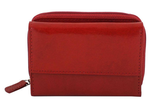 Barberin's - portfel skórzany damski - Czerwony