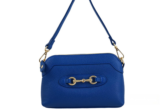 Mała torebka wizytowa skórzana - Chabrowa 