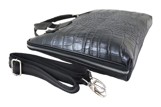 Torba na laptopa damska skórzana Barberinis - Szara ciemna 