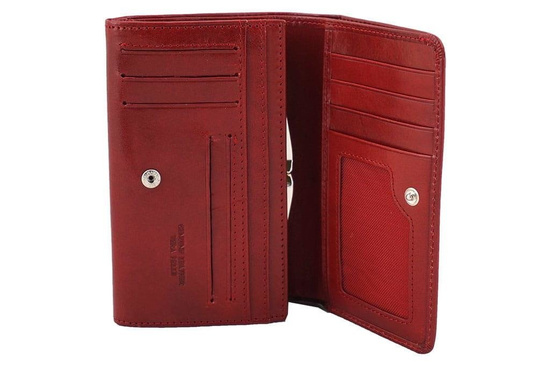 Barberini's klasyczny portfel damski - Granatowy