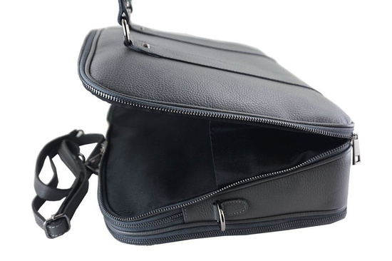 Aktówka skórzana damska - Barberini's - Granatowa 