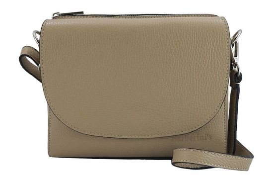 Torebka listonoszka damska  - Różowa pudrowa 