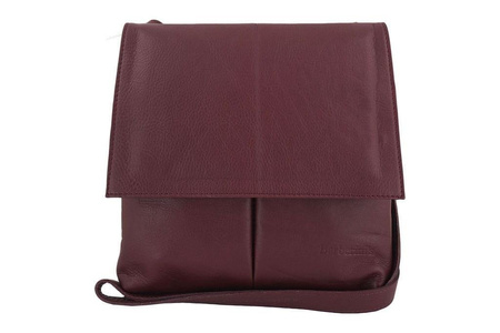 Torebki skórzane listonoszki - Barberini's - Czarny