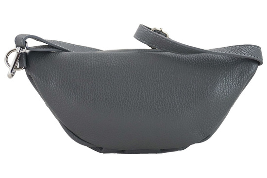 Torebka damska saszetka nerka Casual Szara ciemna