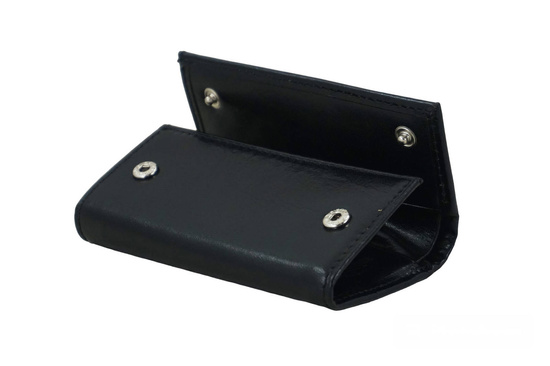 Etui skórzane na klucze / portfel - Czarne 