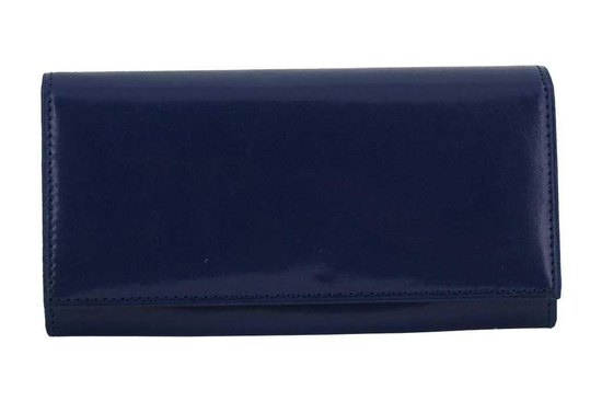 Skórzany portfel damski - Fuksja