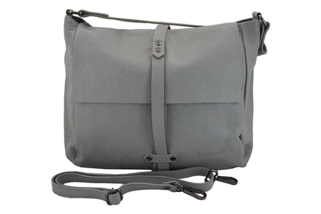 Torebki skórzane - worki Barberini's - Szara jasna