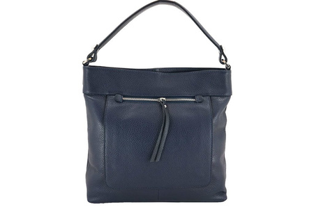 Torebka skórzana damska - Barberini's - Brązowa jasna