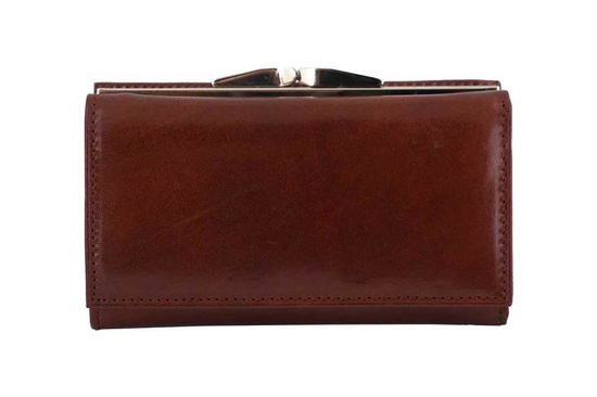 Portfel damski klasyczny skórzany - Czarny