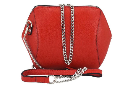 Torebka listonoszka na łańcuszku - Czarna