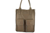 Torba shopper bag do pracy - beżowa