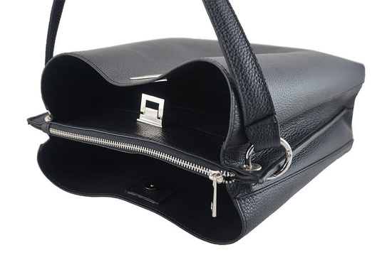 Duża torba damska skórzana na ramię - Brązowa jasna