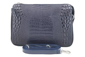 Torebka damska z motywem CROCO - Granatowa