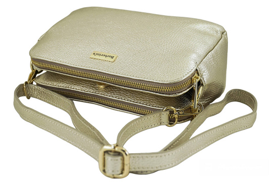 Damska torebka metalizowana - Złota 