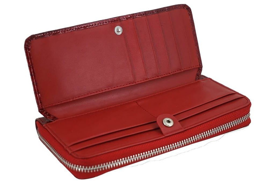 CONTI - elegancki portfel damski - Granatowy 