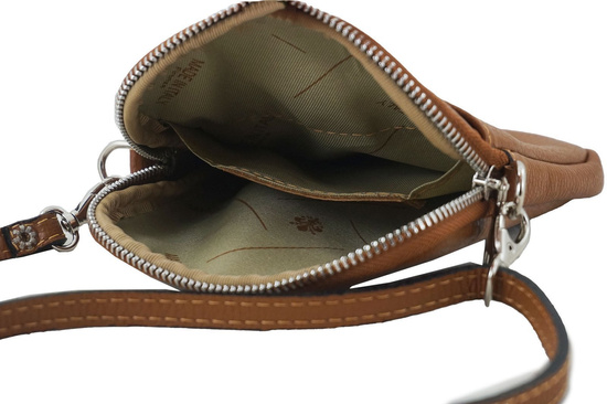 Skórzane etui na telefon - Beżowe