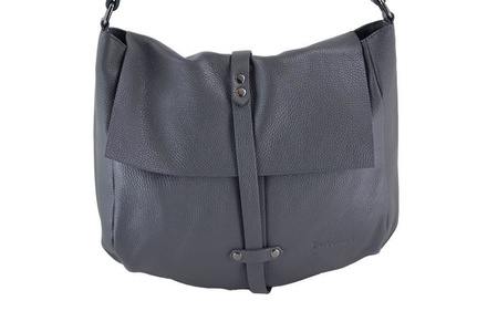 Torebki skórzane - worki Barberini's - Szara jasna