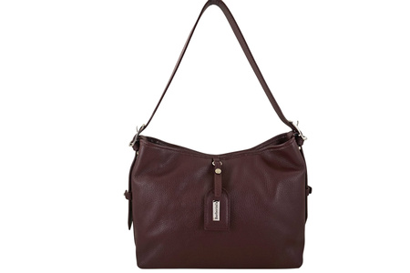 Codzienna torebka damska na ramię - Bordowa