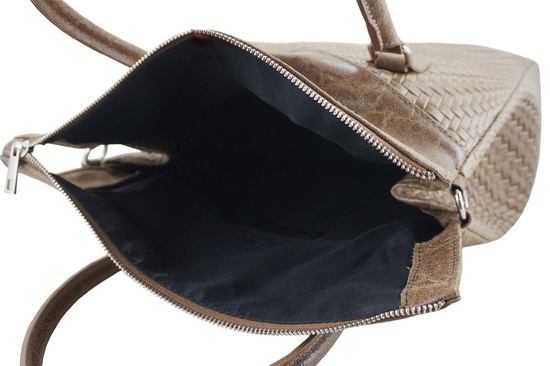 Elegancka torebka do pracy - Beżowa ciemna 