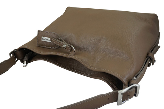 Codzienna torebka damska na ramię - Beżowa ciemna