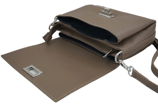 Wizytowa torebka damska Barberinis - Beżowa ciemna