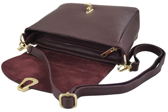 Torebka Barberinis ze złotym zapięciem - Bordowa 