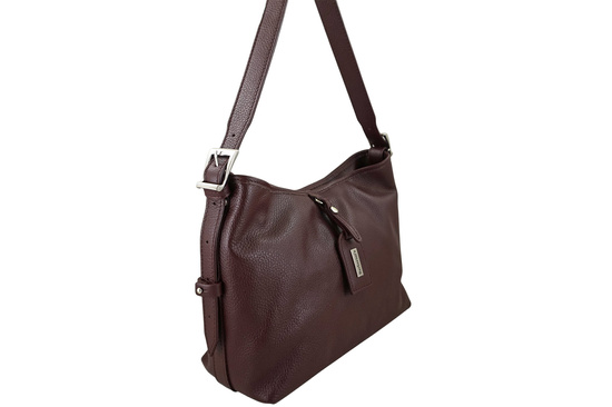 Codzienna torebka damska na ramię - Bordowa