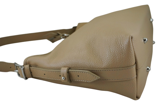 Codzienna torebka damska na ramię - Beżowa