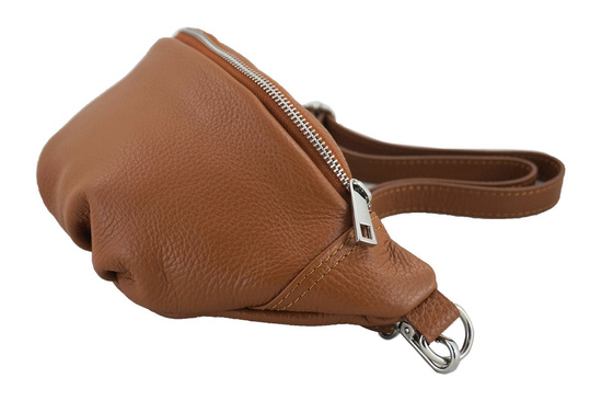 Torebka damska saszetka/nerka Casual Beżowa jasna