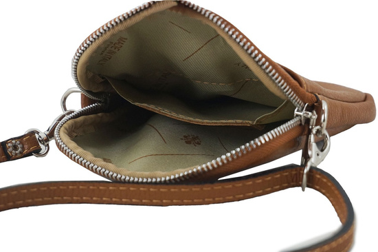 Skórzane etui na telefon - Brązowe jasne