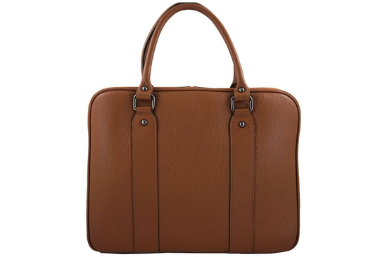 Aktówka skórzana damska - Barberini's - Bordowa 