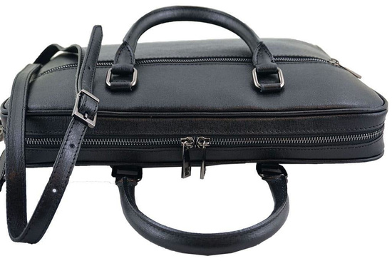 Klasyczna torba na laptopa - Barberini's - Czarna